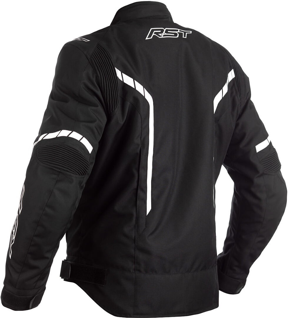 RST Textil Mc-Jacke Axis Schwarz /Weiß 