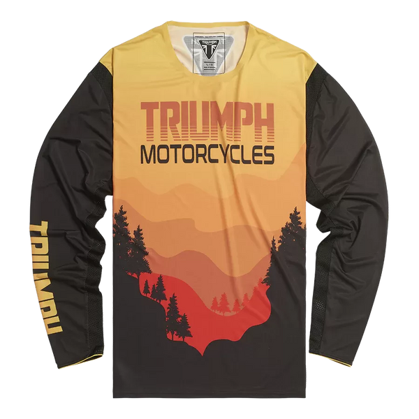 Triumph cross sweater Sunset in red