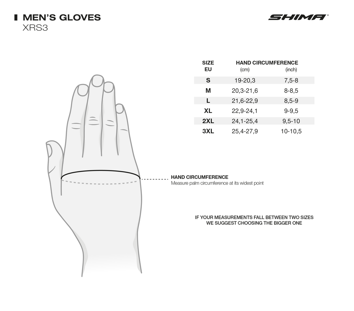 Shima MC Gloves XRS-3 Black /White