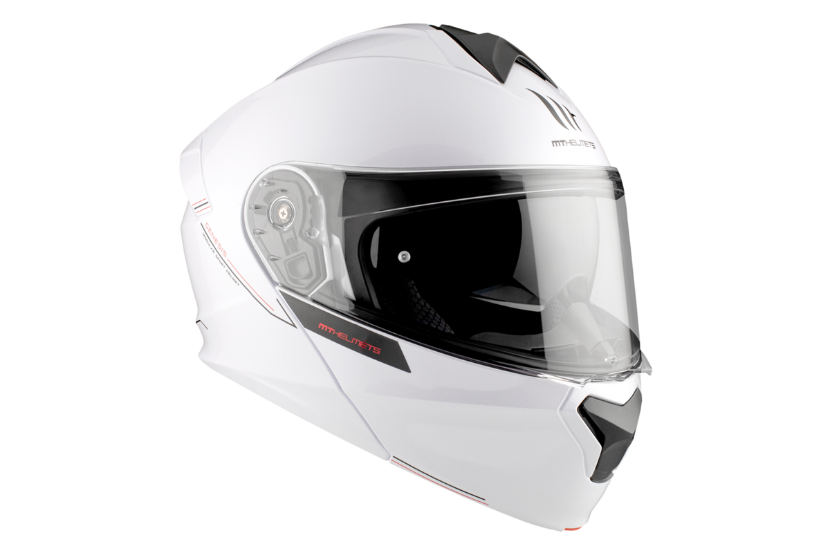 Mt Helmets Openable MC Helmet Genesis Sv White