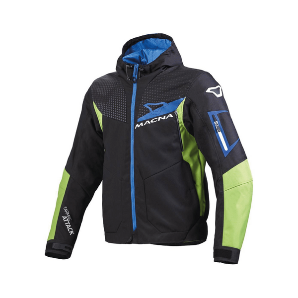 Macna Softshell Mc-Jacke Imbuz Schwarz /Grün 