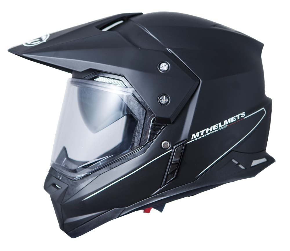 Mt Helmets Adventure MC Helmet Synchrony Ds Matt Black