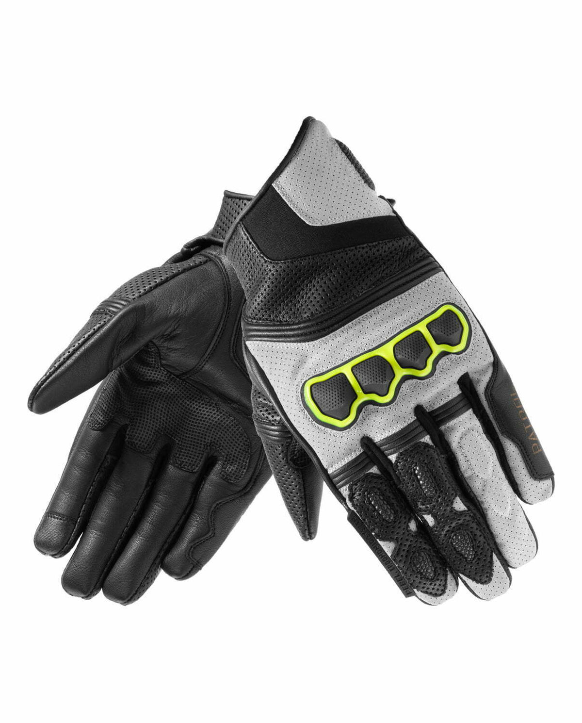 Rebelhorn MC Handschuhe Patrouille kurzes Schwarz /Grau