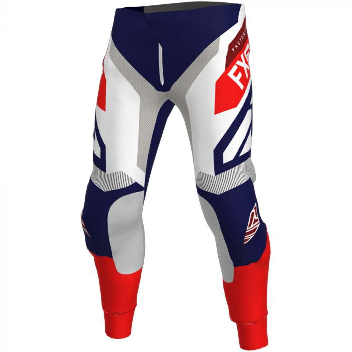 FXR Podium MX Cross Pants 20 Navy /White /Red /Maroon 