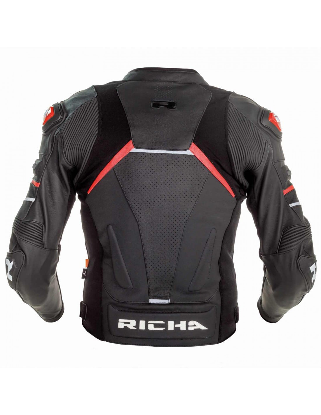 Richa Leder Jacke Mugello II schwarz /rot