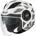 Rocc Jet MC Helm 285 Weiß /Grau