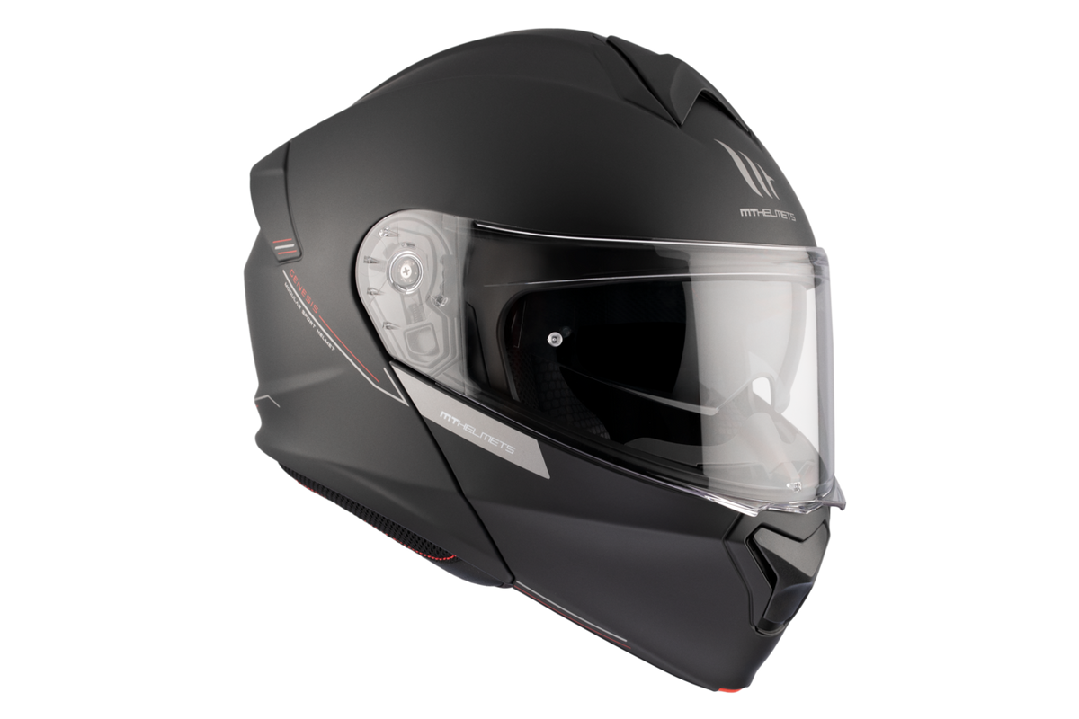 Mt Helmets Openable MC Helmet Genesis Sv Matt Black