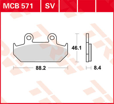 TRW BRAKE PAD TRW MCB571SV MCB571SV