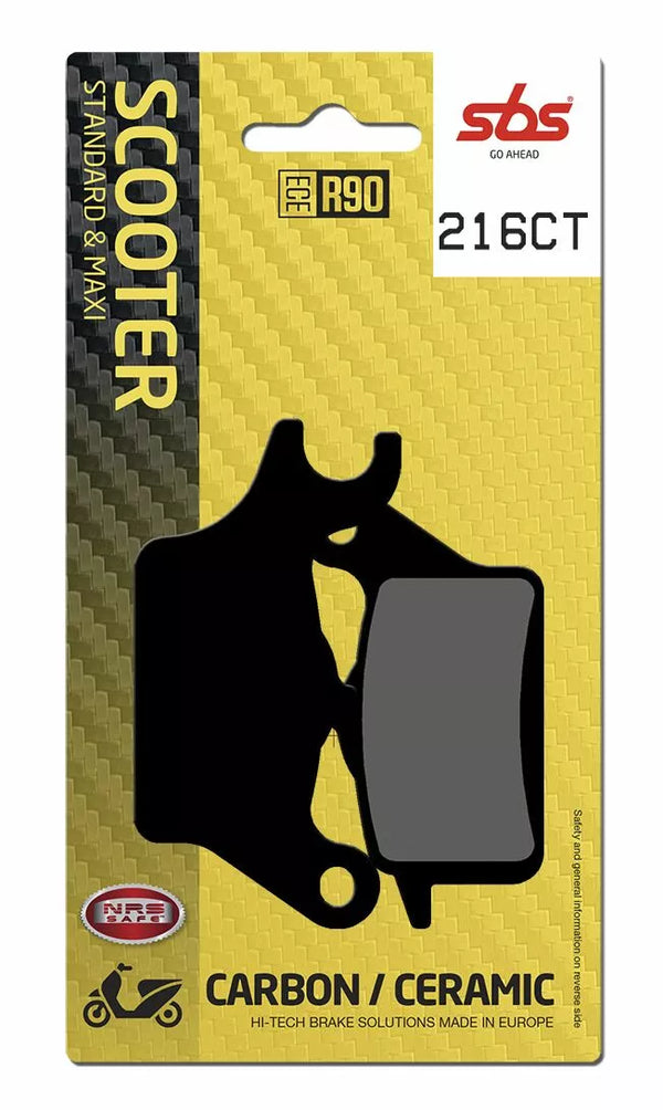 SBS Brake Pad Car/Cer Scoot 216ct