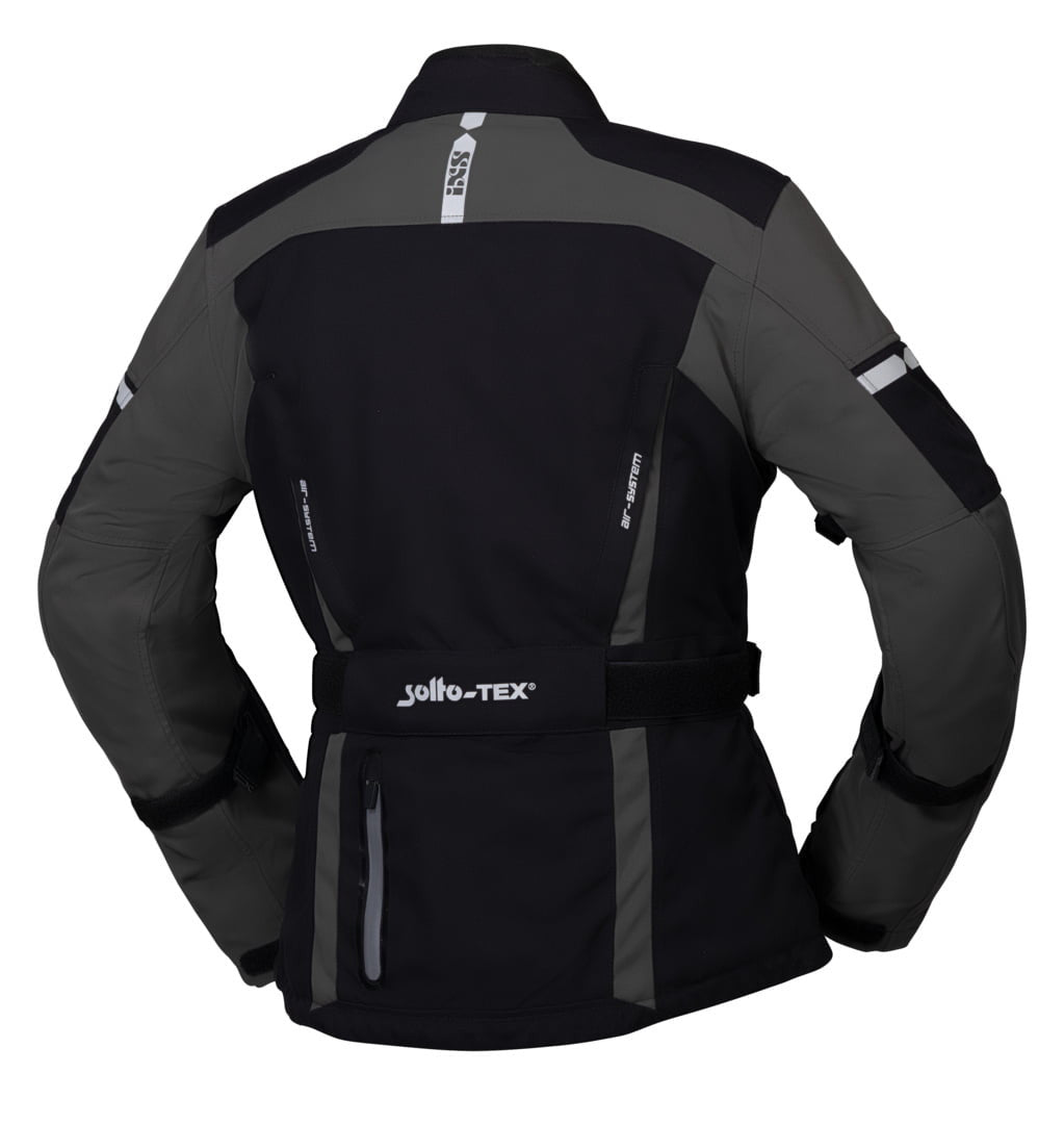 IXS Lady Textile MC -Jacket Pacora -st schwarz /grau