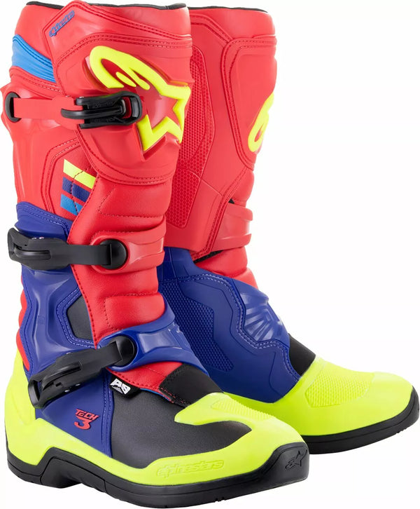 Alpinestars (MX) Boot Tech3 RD/ BL/ YL FL 11 2013018-3375-11