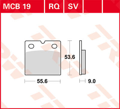 TRW BRAKE PAD TRW MCB19 MCB19