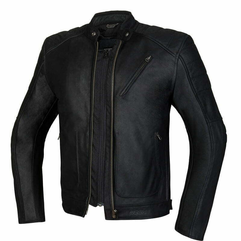 Ozone MC-Lederjacke Sparrow II Schwarz