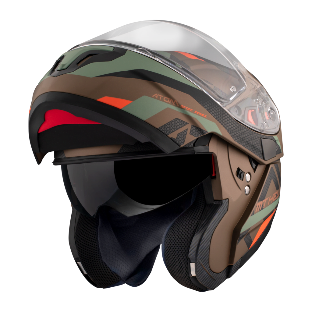 MT Helms Öffner MC Helm Atom Camo Gold