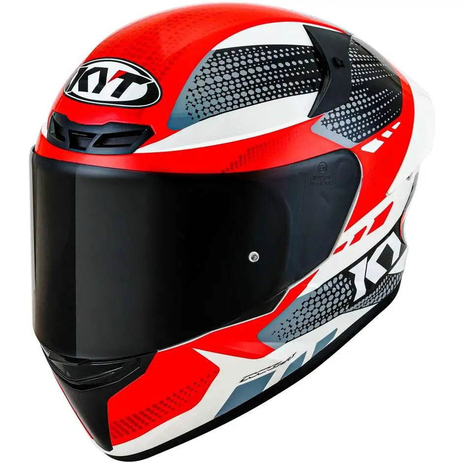 KYT Integral MC Helm TT-revo Gear E6 Schwarz /Rot