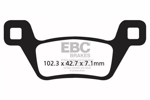 EBC BREAK PAD SINT R -Serie FA600/2R