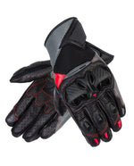 Rebelhorn Mc-Handschuhe Flux II Schwarz /Rot 