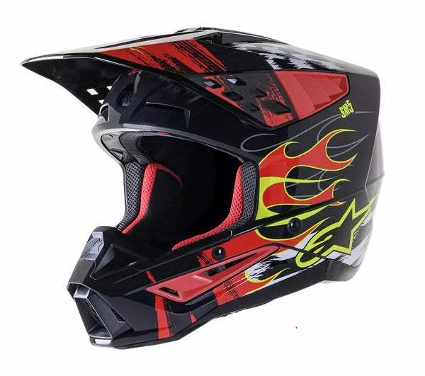 Alpinestars (MX) Helm SM5 Rash rot/g 2x 8307023-9033-2x
