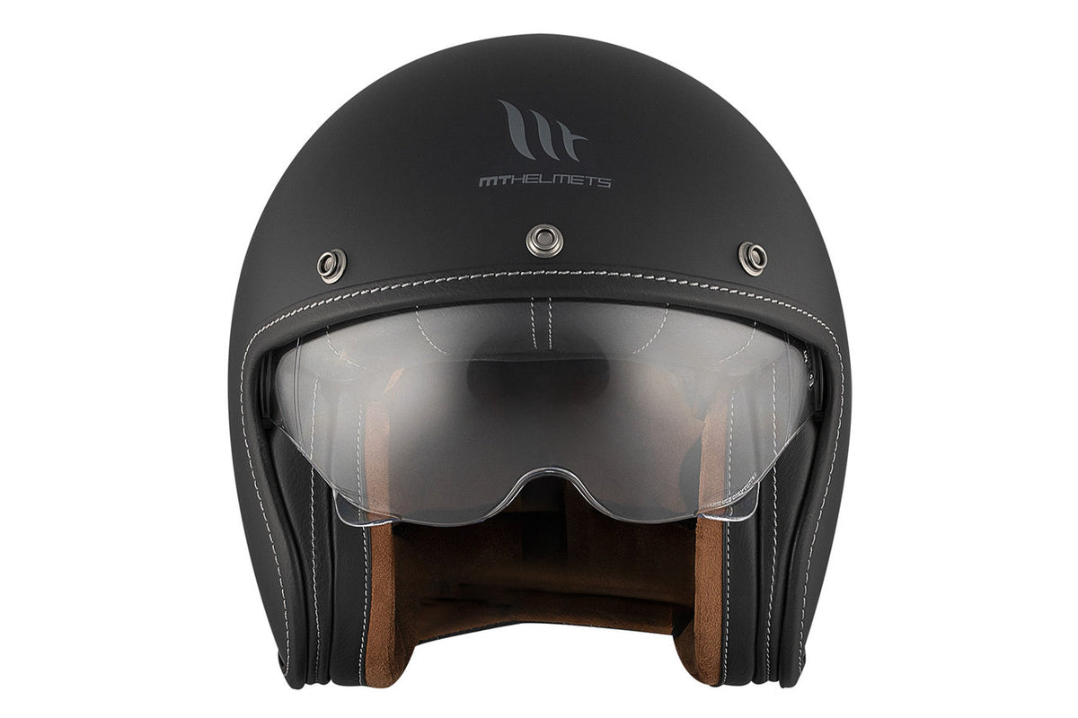 MT -Helme öffnen MC Helm Le Mans 2 Solid Matt Black