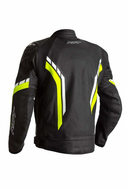 RST MC-Leder-Jacke Achse Schwarz /Grippe