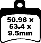 EBC BREAKE PAD SFA ORG SCOOTER SFA298