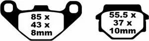 EBC BRAKE PAD SFA ORG SCOOTER SFA067
