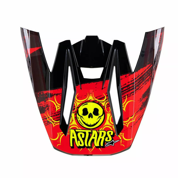 Alpinestars (MX) Visor SM5 Rash Red/G 8987023-9033-Os