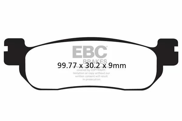 EBC BRAKE PAD CARBON TT DIRT FA275TT