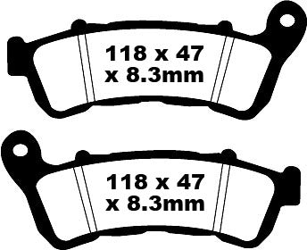 EBC BRAKE PAD HH SINT SCOOTER SFA388HH