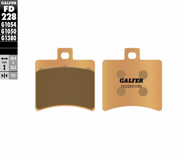 Galfer Brake Pad Sintered Scooter FD228G1380