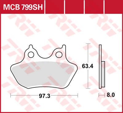 TRW BRAKE PAD TRW 44082-00 MCB7999SH