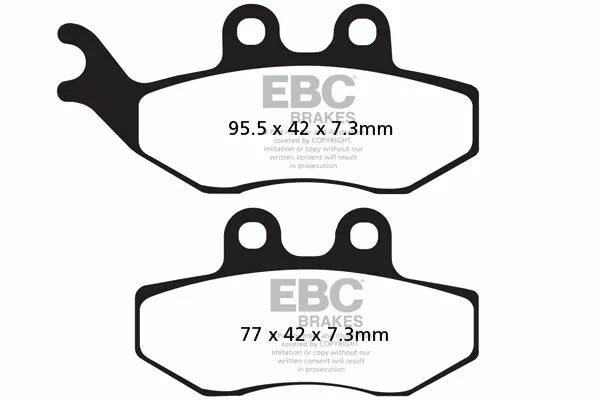 EBC BRAKE PAD CARBON SCOOTER SFAC194