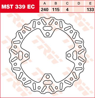 TRW Brake Rotor Fix Wave L/R MST339EC