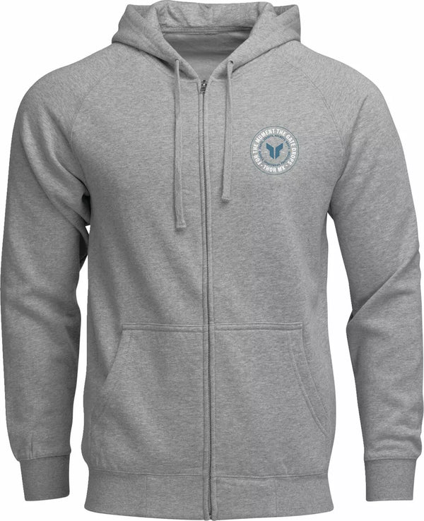 Thor Hoodie Zip Up Badge HTR Grau 2 3050-7027