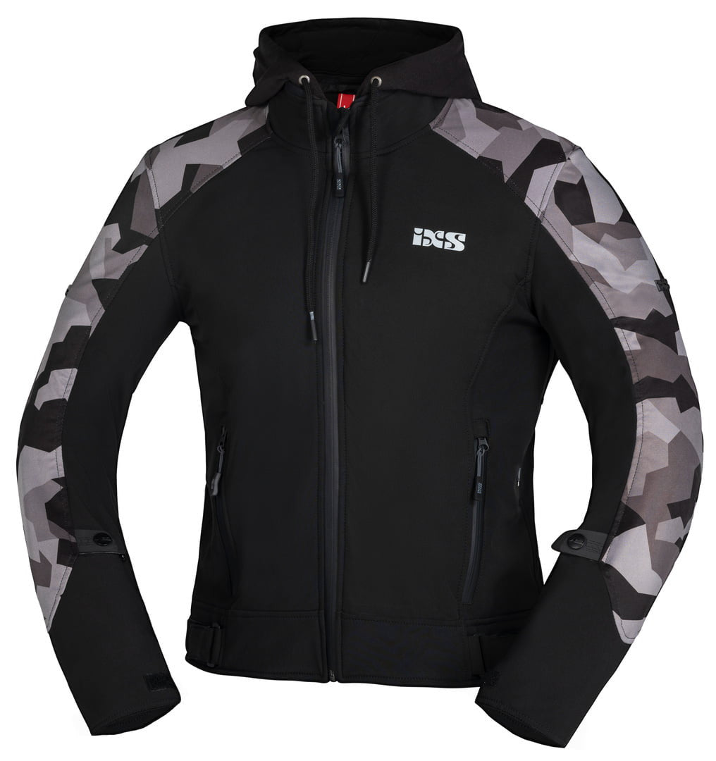 IXS Softshell MC Jacke So Moto Black /Camo