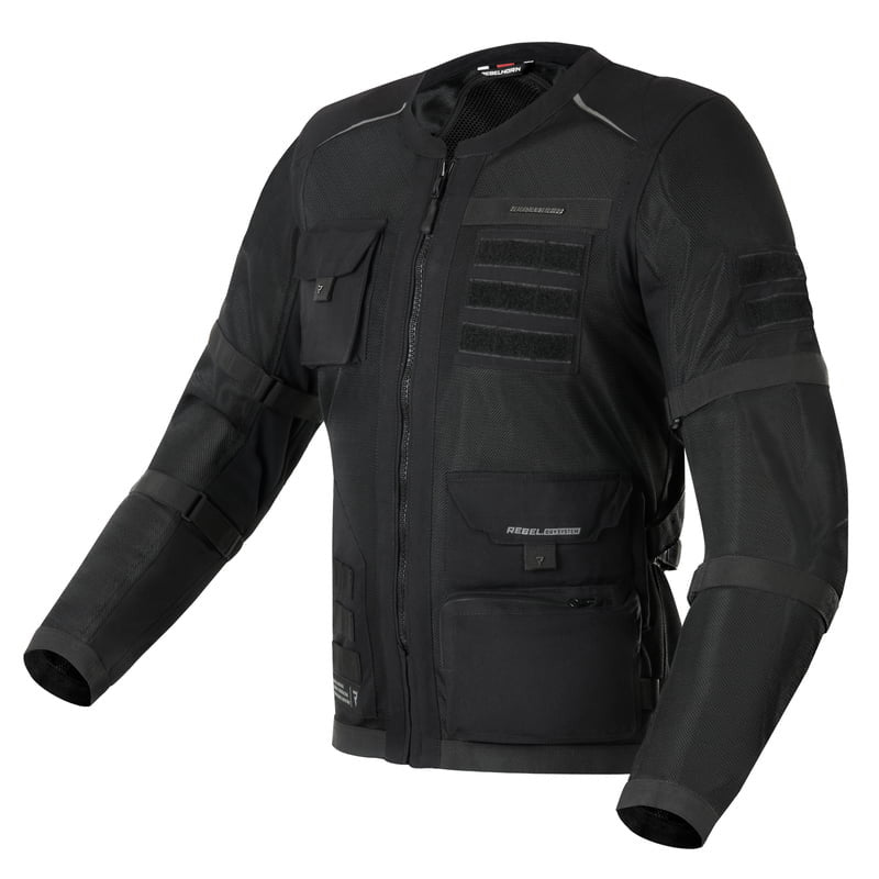 Rebelhorn Textile MC Jacke Brutale Schwarz