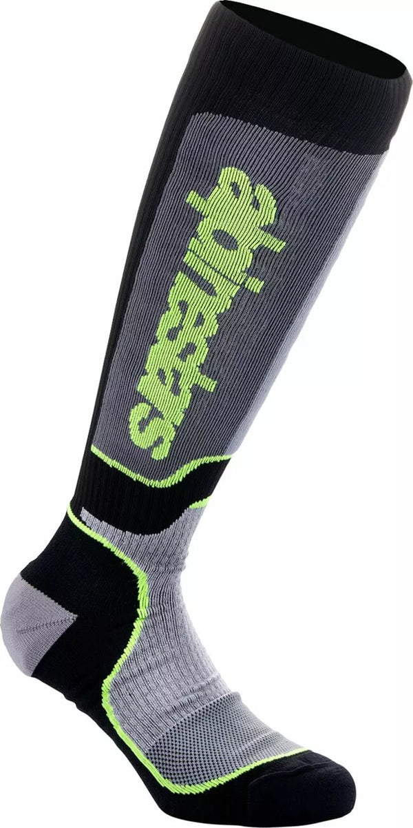 Alpinestars (MX) Socken MX plus BLK/GY/YLW L 4702324-175-L