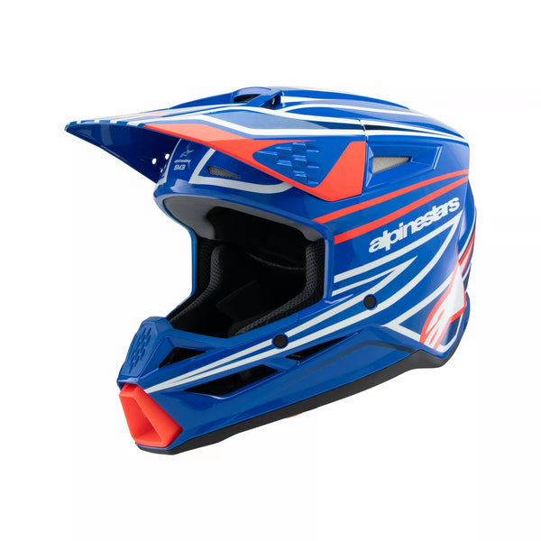 Alpinestars (MX) Helmet Yth SM3 Wurx Blue/Red/W 8302125-7312-Sym