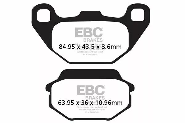 EBC BRAKE PAD CARBON SCOOTER SFAC305