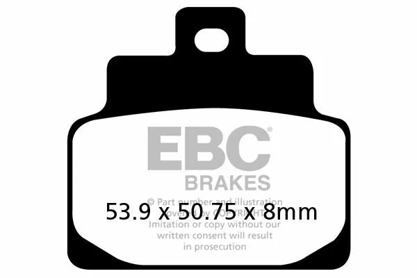 EBC BRAKE PAD CARBON SCOOTER SFAC301