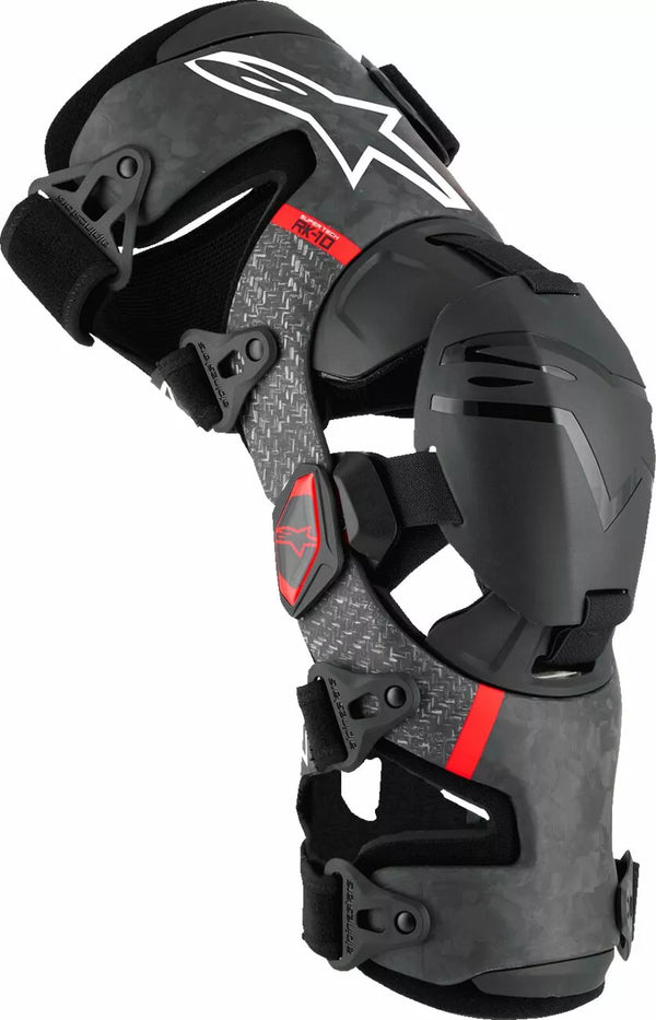 Alpinestars (MX) Kneebrace S-Tech RK-10 BLK/RD 6501425-13-S
