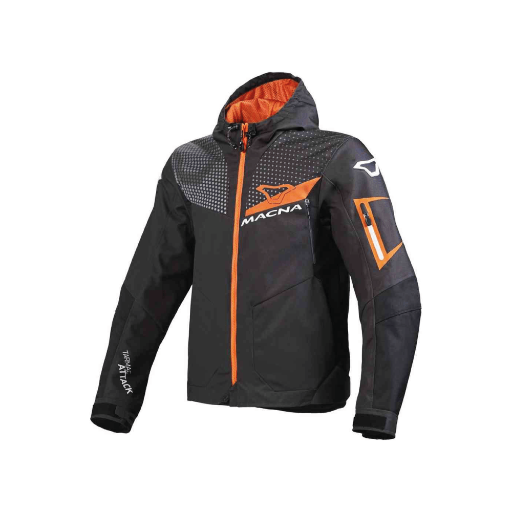 Macna Softshell MC Jacke imbuz schwarz /orange