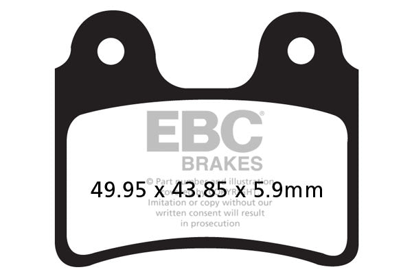 EBC BRAKE PAD CARBON TT DIRT FA303TT
