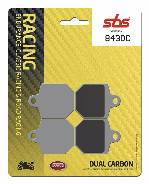 SBS BRAKE PAD CARBON RACE 843DC