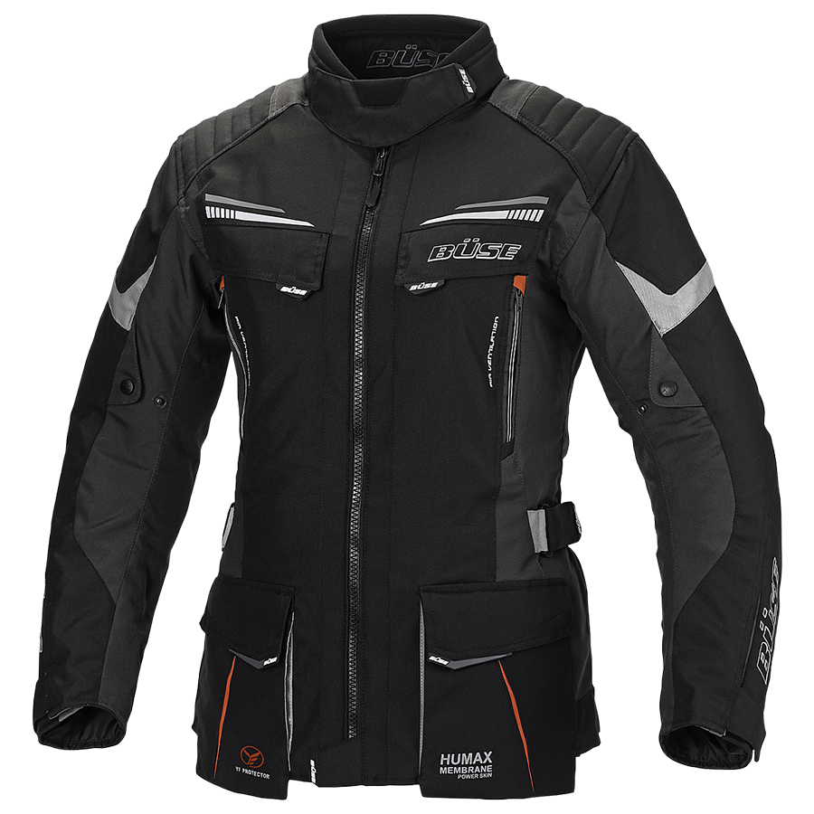 BÖSE Dam Textil Mc-Jacke Lago Pro Schwarz 