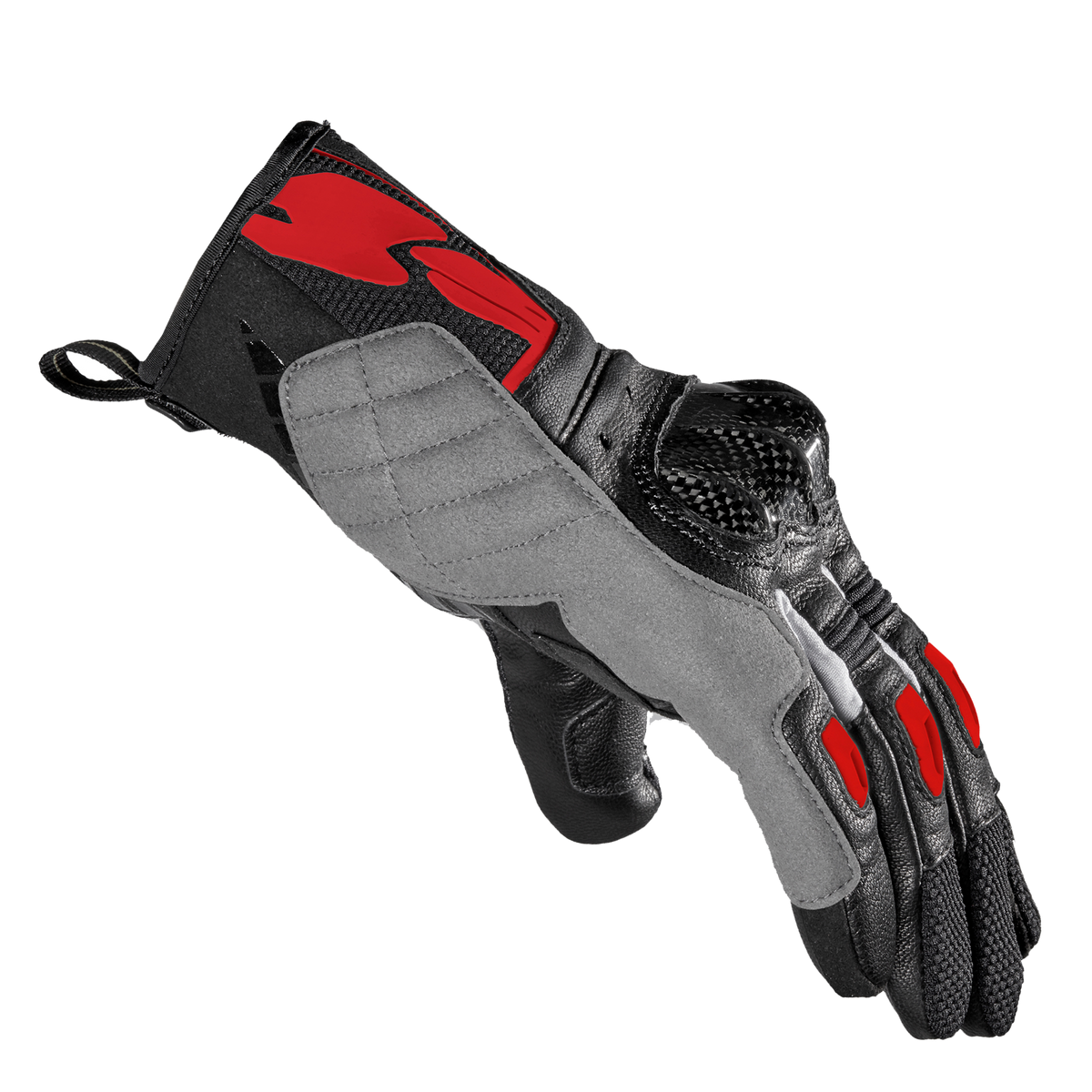 Spidi MC Handschuhe g-carbon schwarz /rot