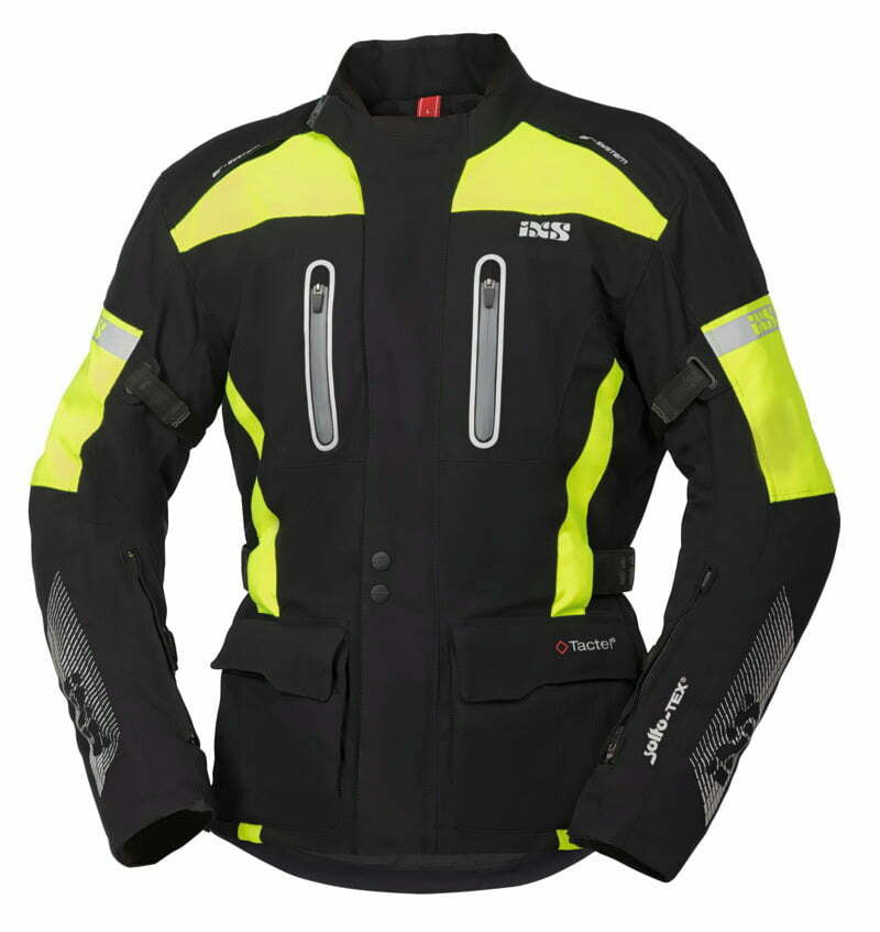 iXS Textil Motorradjacke Pacora ST Schwarz /Flu 