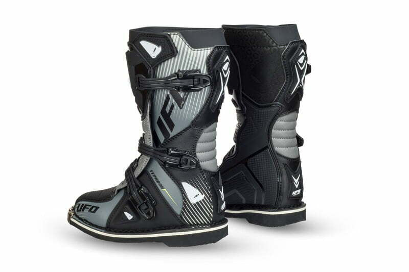 UFO Kids Cross Stiefel Typhoon Schwarz /Grau