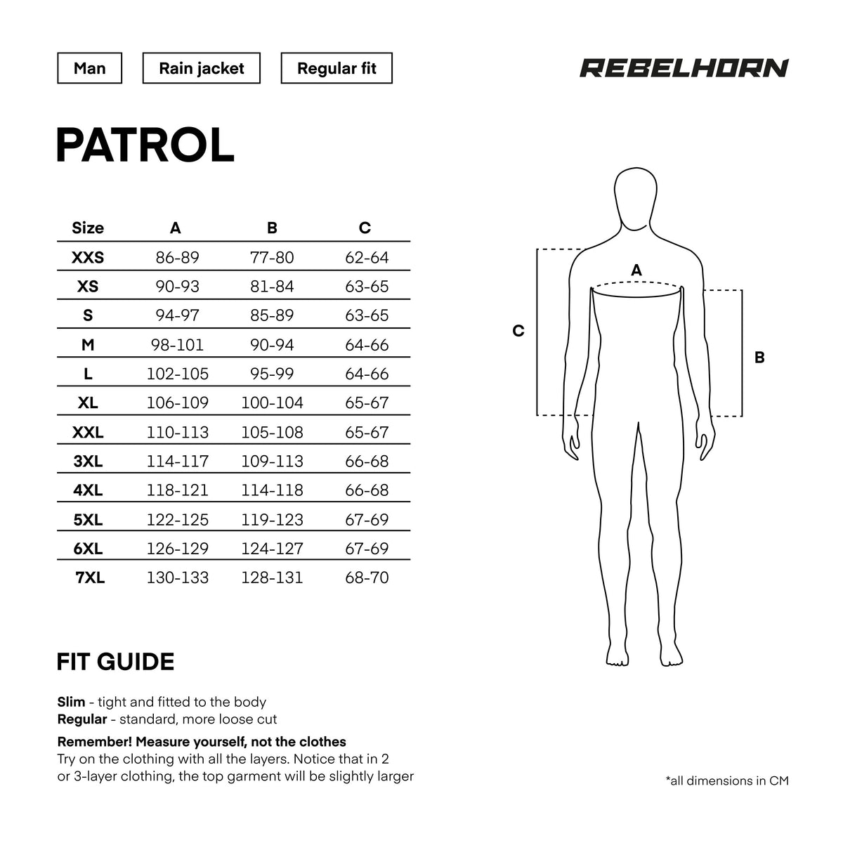 Rebelhorn Textil Mc-Jacke Patrol Grau /Schwarz /Flu 