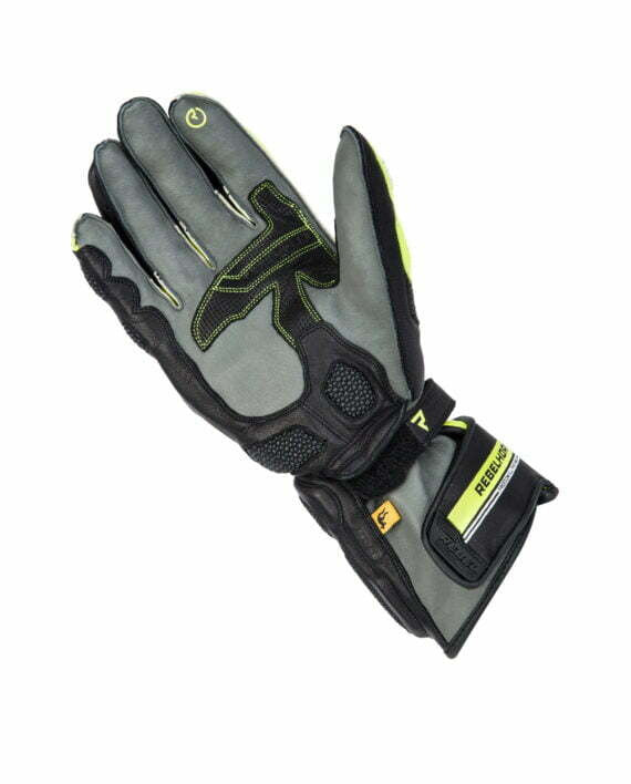 Rebelhorn Frauen Mc-Gloves St. Long Schwarz /Grippe